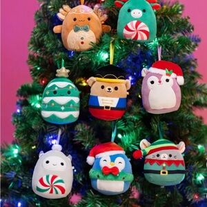 Christmas Squishmallows 4-inch Ornament Plush 8-pack Assorted
